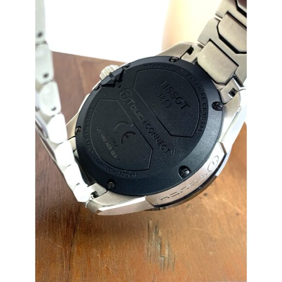 Tissot T- Touch Connect Solar Men's Watch Titanium Black 47.5mm T1214204405100 - Picture 7 of 14